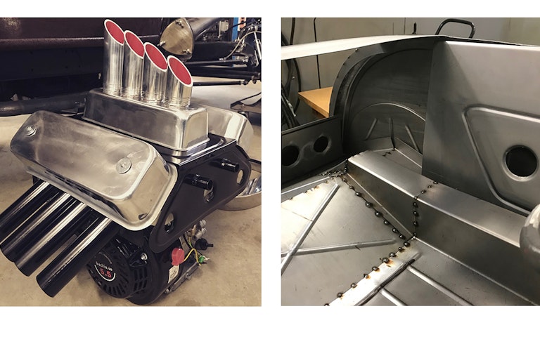 Motorbilder och detaljbild mini rod