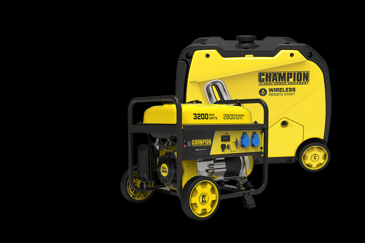 Nya elverk från Champion – bensin, inverterelverk!