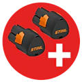 Stihl Dubbla AS2 Batterier på köpet